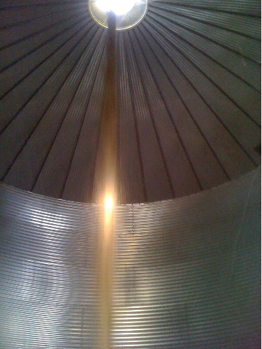 Grain coming into silo